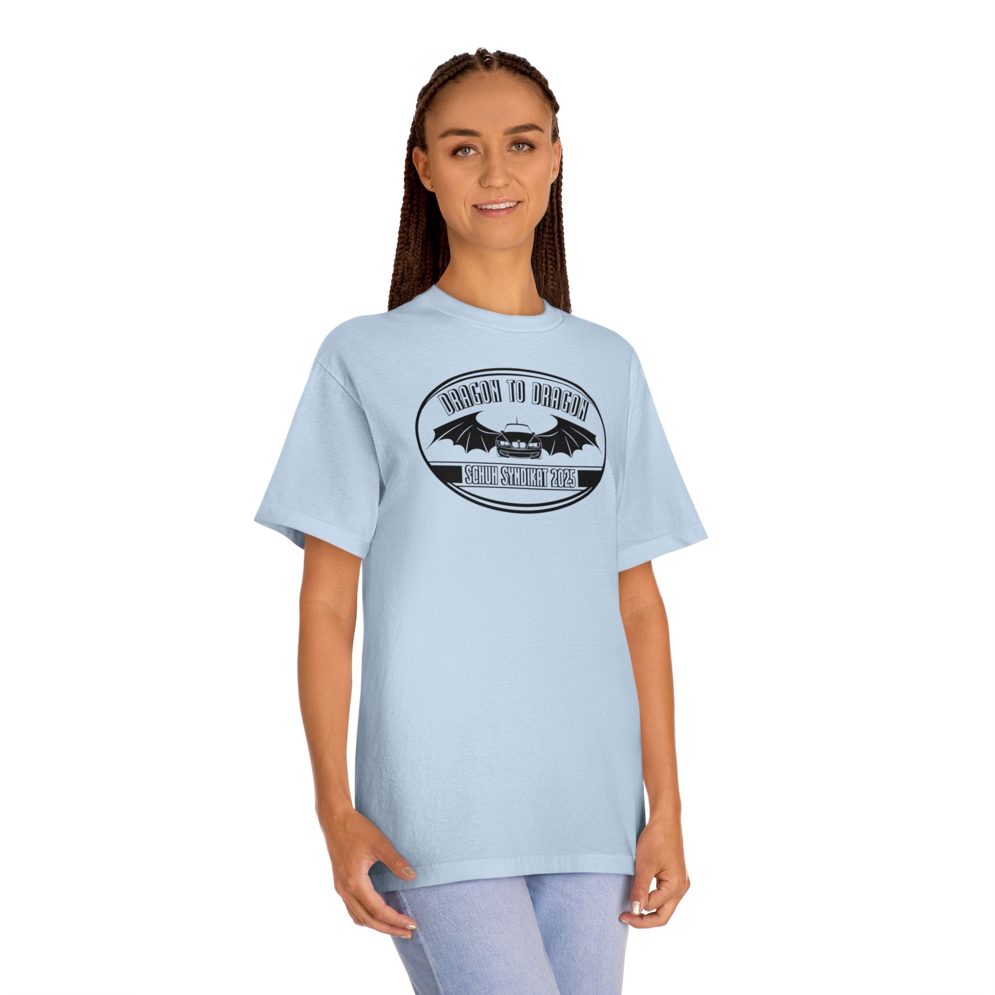 Schuh Syndikat Dragon to Dragon 2025 Light Color Tee - Unisex American Apparel Classic T-Shirt