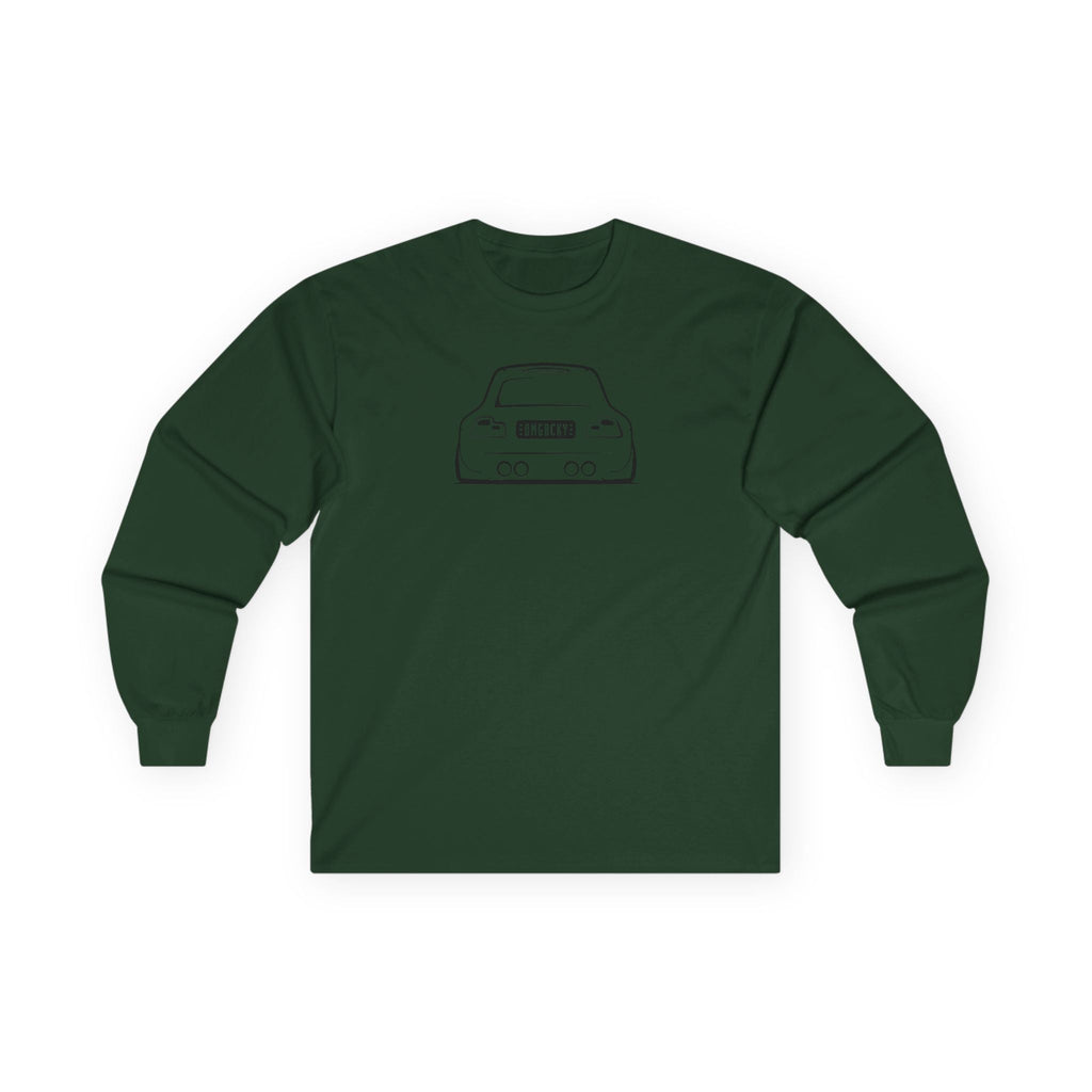 OMGBCKY Black Coupe Silhouette Long Sleeve Tee - Unisex Gildan Classic Ultra Cotton Long Sleeve T-Shirt