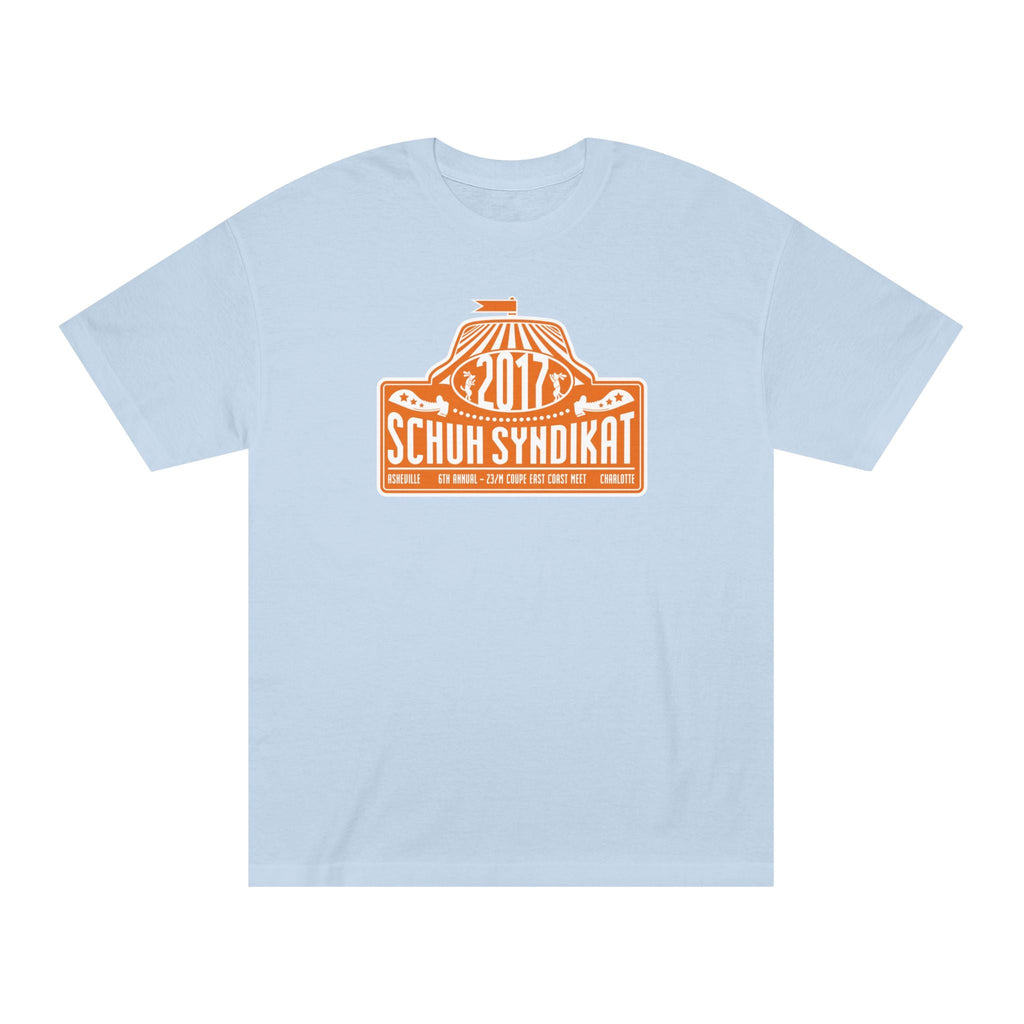 Schuh Syndikat "Rally Plate" Tee - Unisex American Apparel Classic T-Shirt