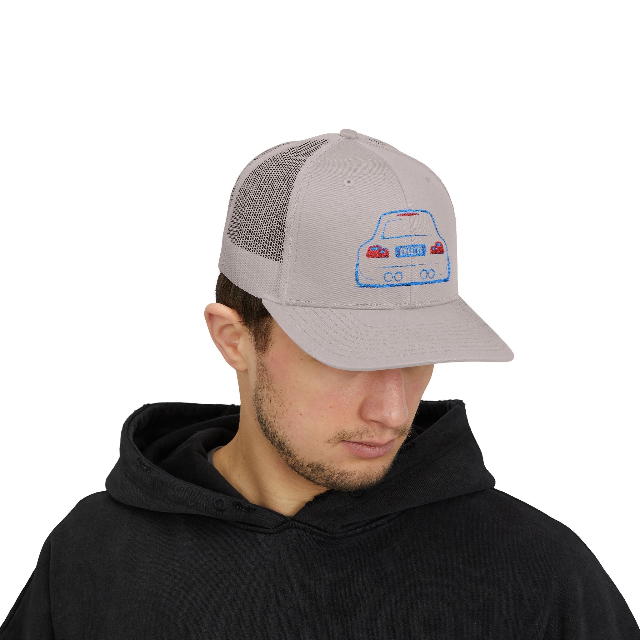 OMGBCKY Coupe Snapback Trucker Cap - Trucker Hat with Embroidered Car Design