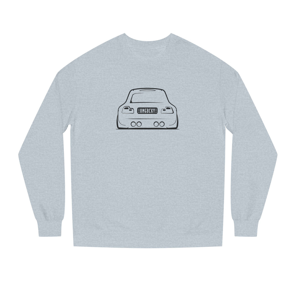OMGBCKY Black Coupe Silhouette Sweatshirt - Unisex Independent Trading Company Crew Neck Fleece Sweatshirt