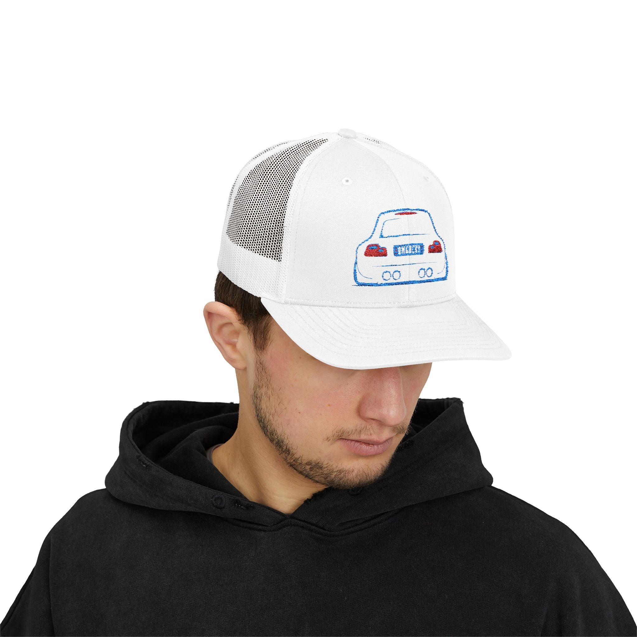 OMGBCKY Coupe Snapback Trucker Cap - Trucker Hat with Embroidered Car Design
