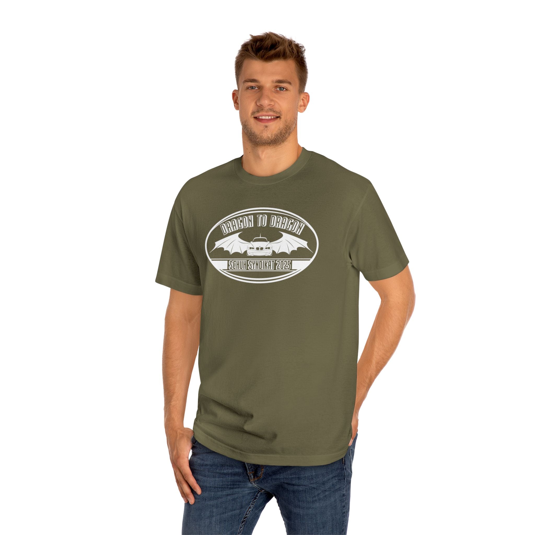 Schuh Syndikat Dragon to Dragon 2025 Tee - Unisex American Apparel Classic T-Shirt