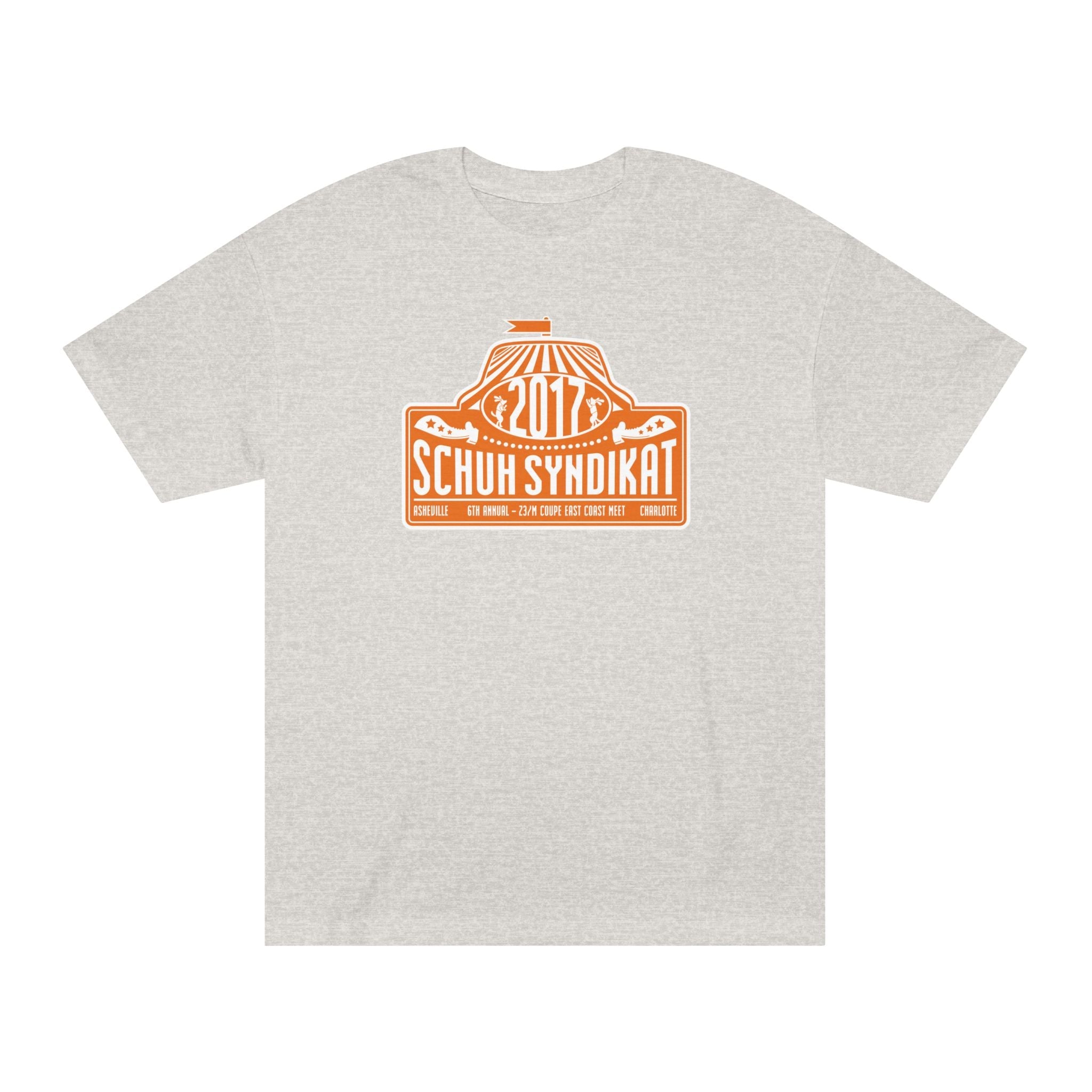 Schuh Syndikat "Rally Plate" Tee - Unisex American Apparel Classic T-Shirt