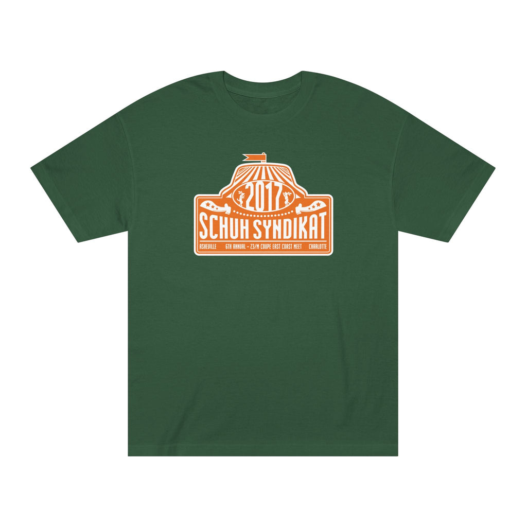 Schuh Syndikat "Rally Plate" Tee - Unisex American Apparel Classic T-Shirt
