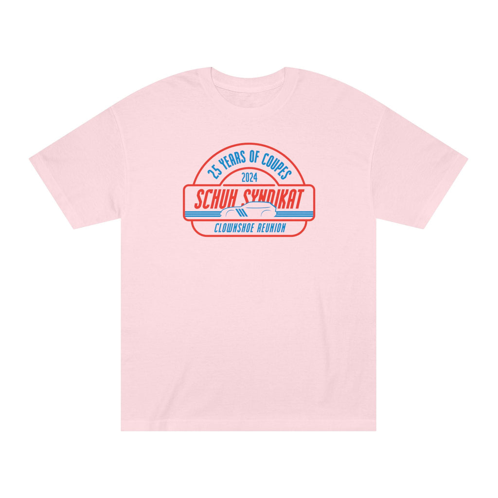 25 Years of Coupes - Schuh Syndikat Clownshoe Reunion Tee - Unisex American Apparel Classic T-Shirt