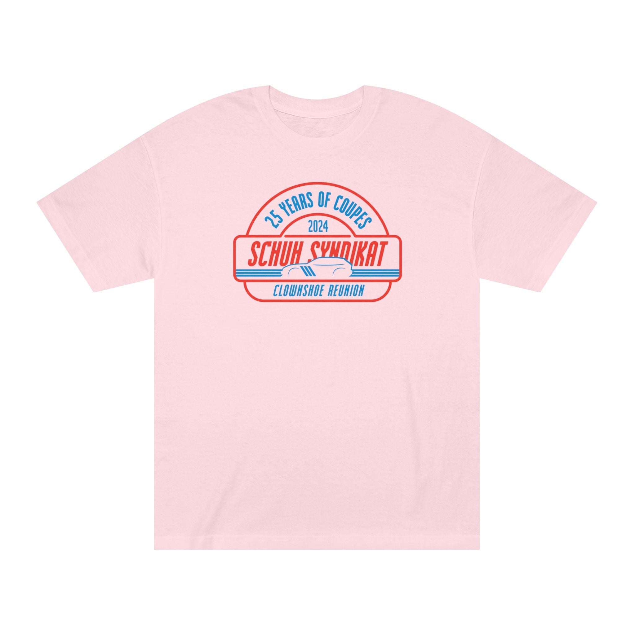 25 Years of Coupes - Schuh Syndikat Clownshoe Reunion Tee - Unisex American Apparel Classic T-Shirt