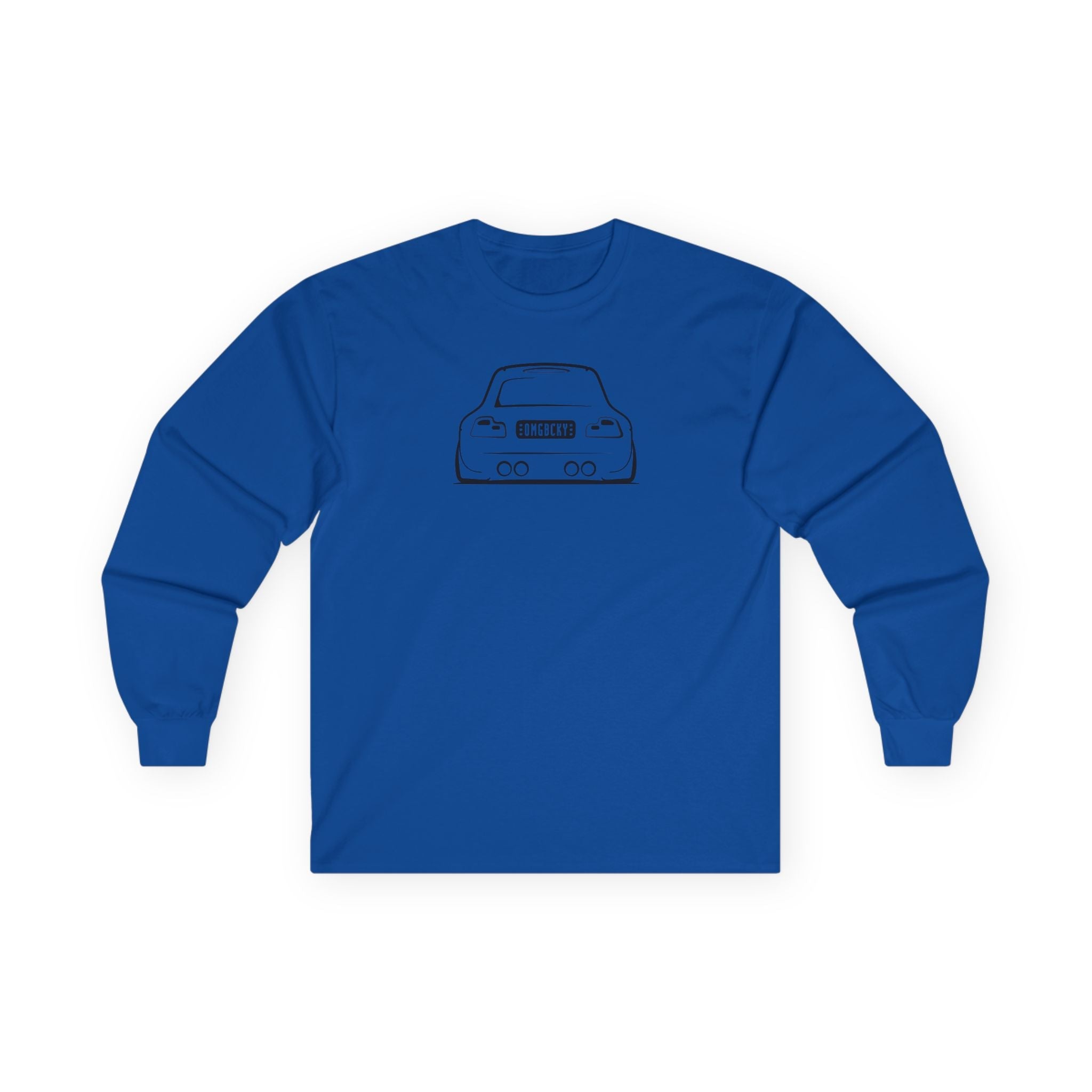 OMGBCKY Black Coupe Silhouette Long Sleeve Tee - Unisex Gildan Classic Ultra Cotton Long Sleeve T-Shirt