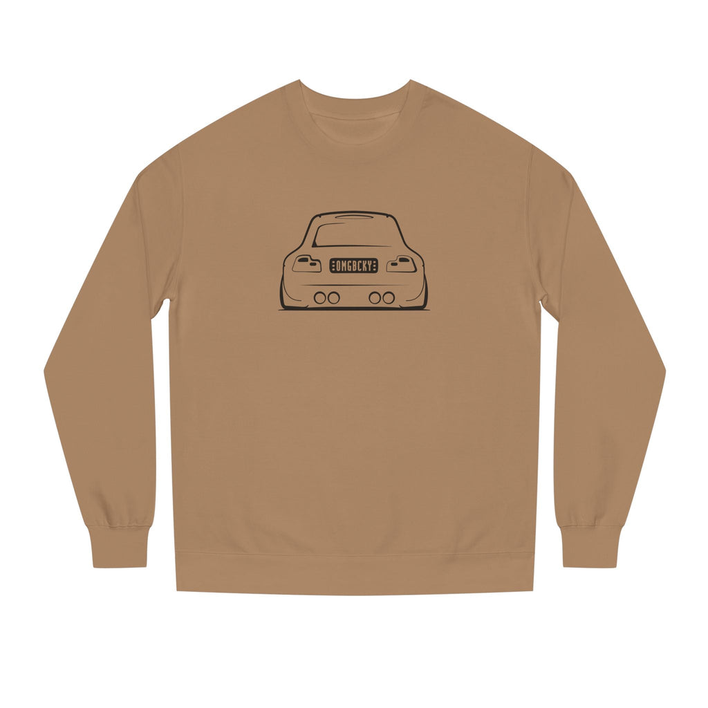 OMGBCKY Black Coupe Silhouette Sweatshirt - Unisex Independent Trading Company Crew Neck Fleece Sweatshirt