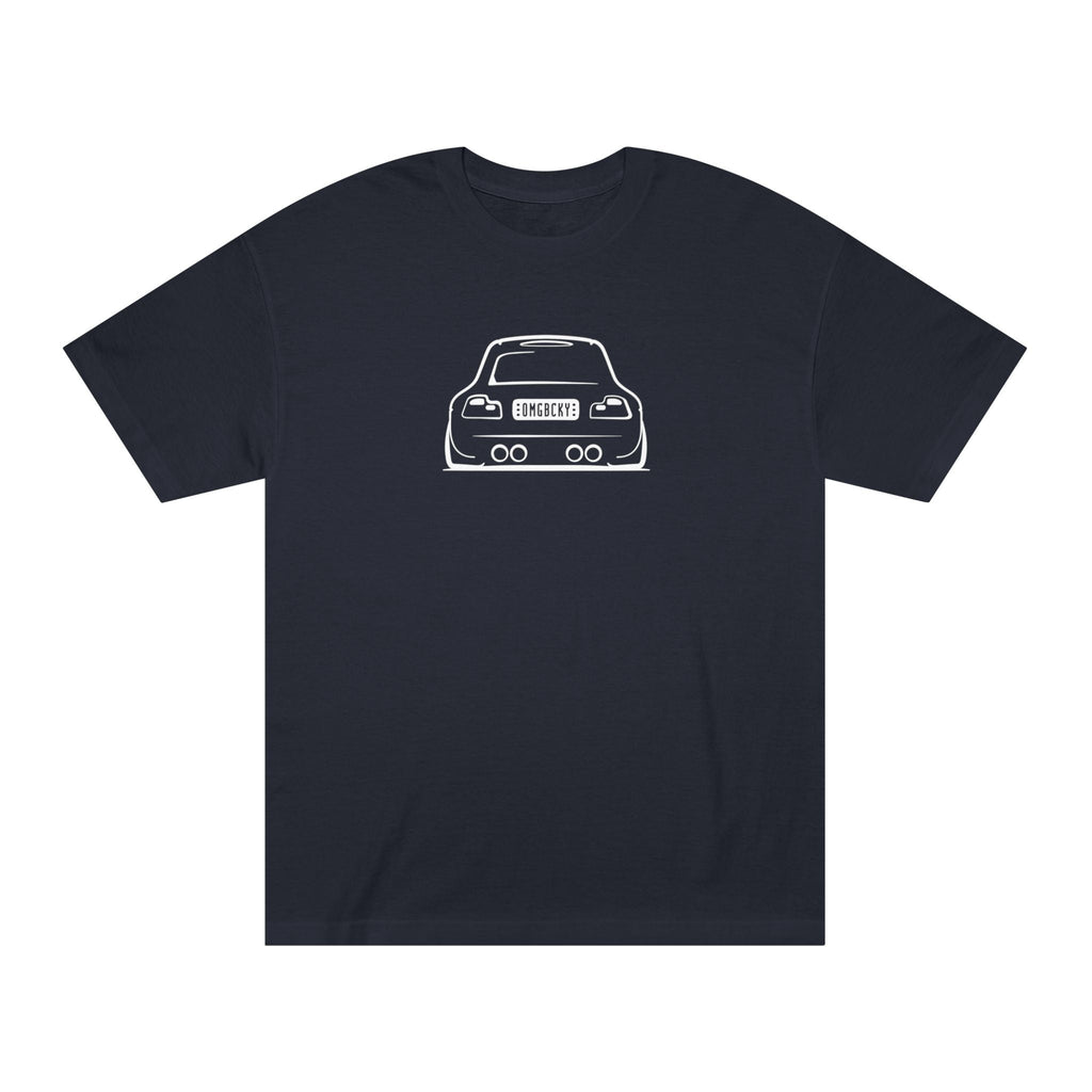OMGBCKY White Coupe Silhouette Tee - Unisex American Apparel Classic T-Shirt
