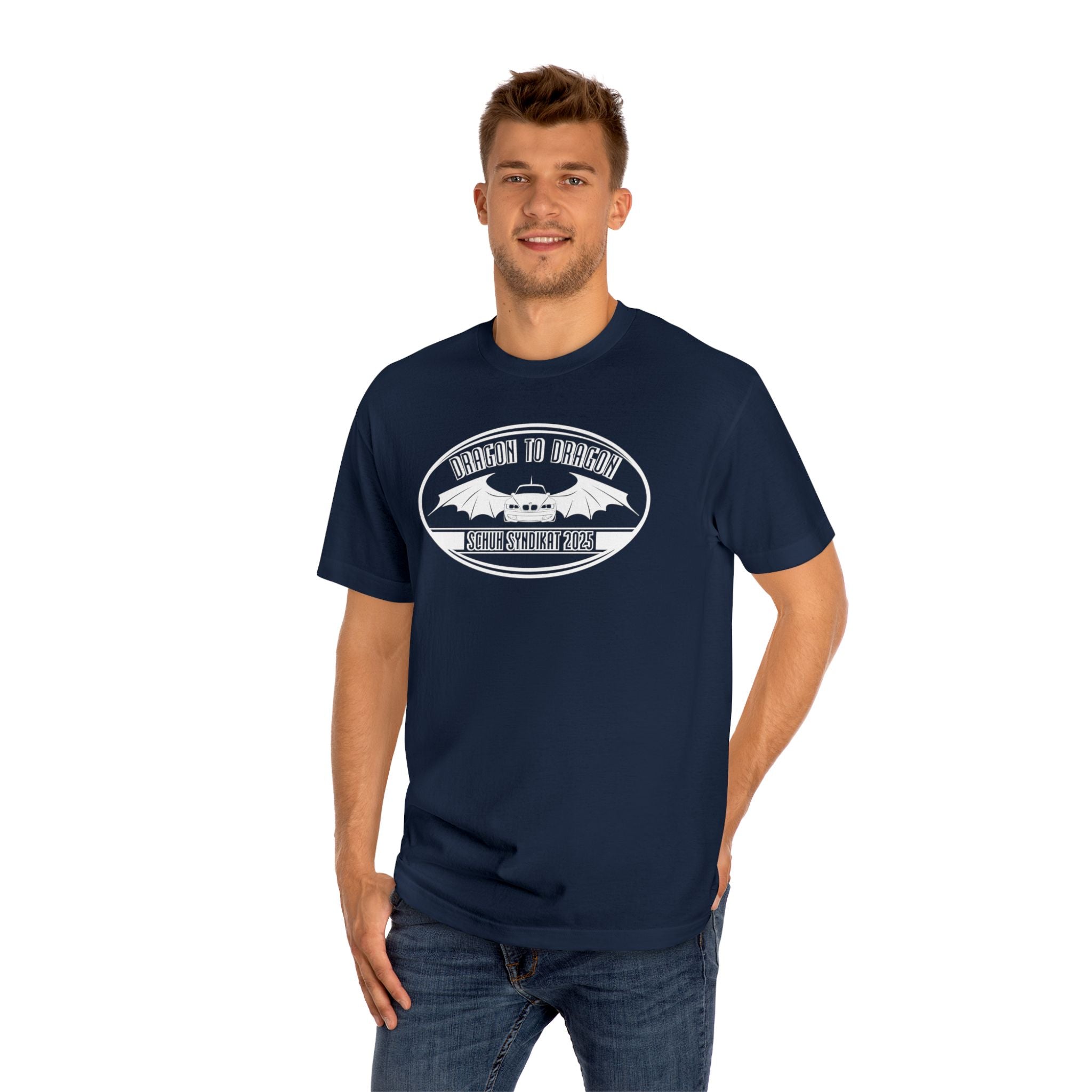 Schuh Syndikat Dragon to Dragon 2025 Tee - Unisex American Apparel Classic T-Shirt