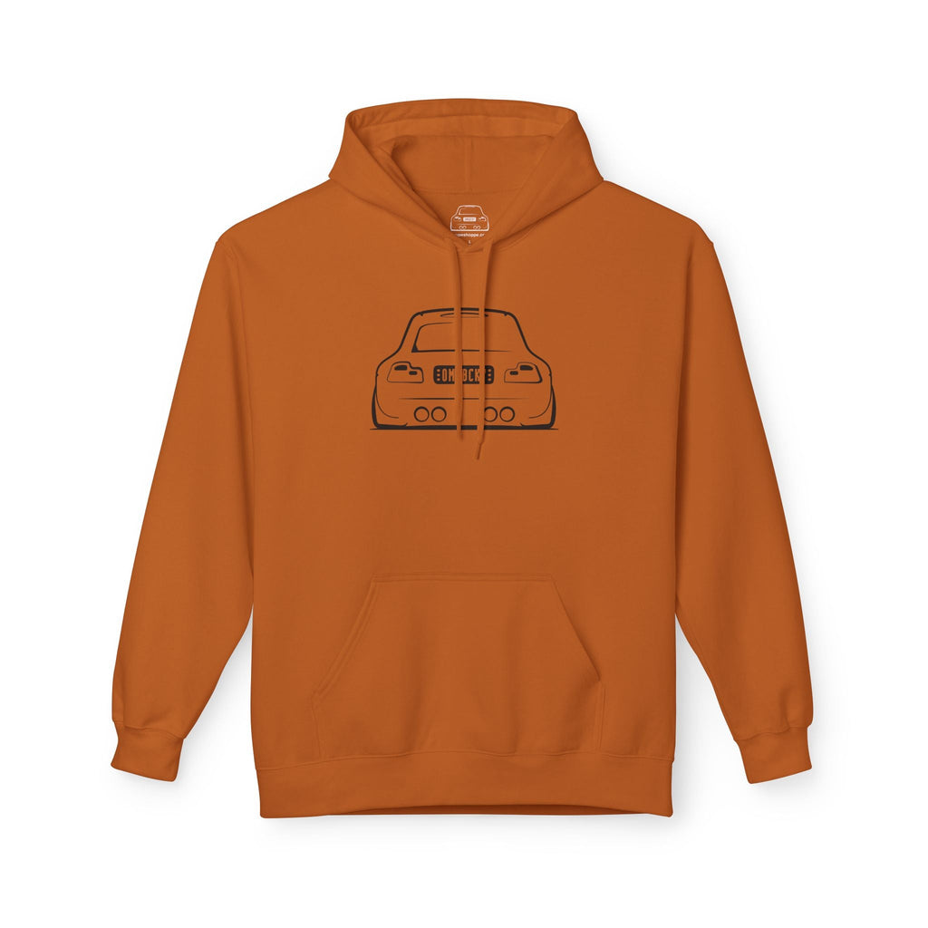 OMGBCKY Black Coupe Silhouette Hoodie - Unisex Gildan Classic Softstyle Fleece Drawstring Hoodie