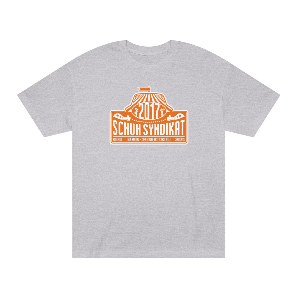 Schuh Syndikat "Rally Plate" Tee - Unisex American Apparel Classic T-Shirt