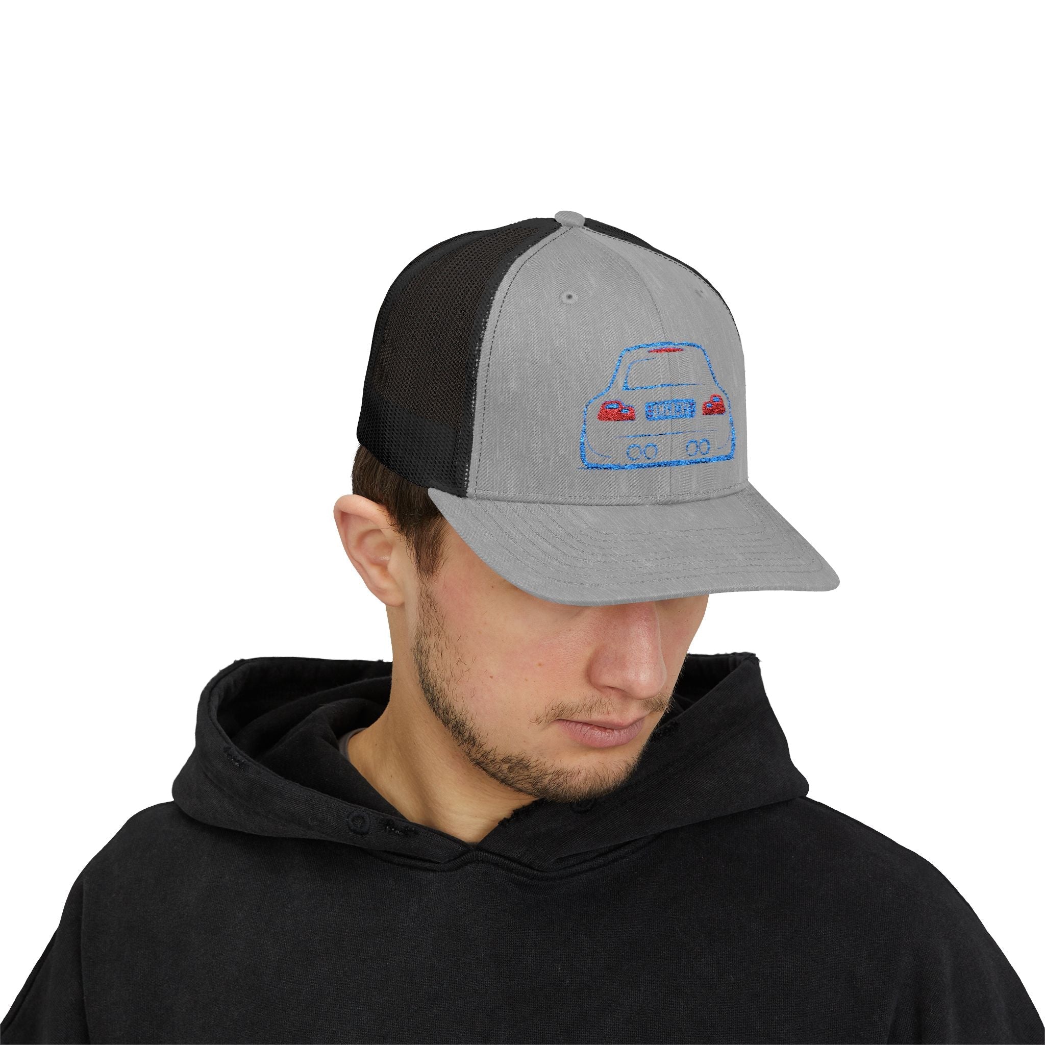 OMGBCKY Coupe Snapback Trucker Cap - Trucker Hat with Embroidered Car Design