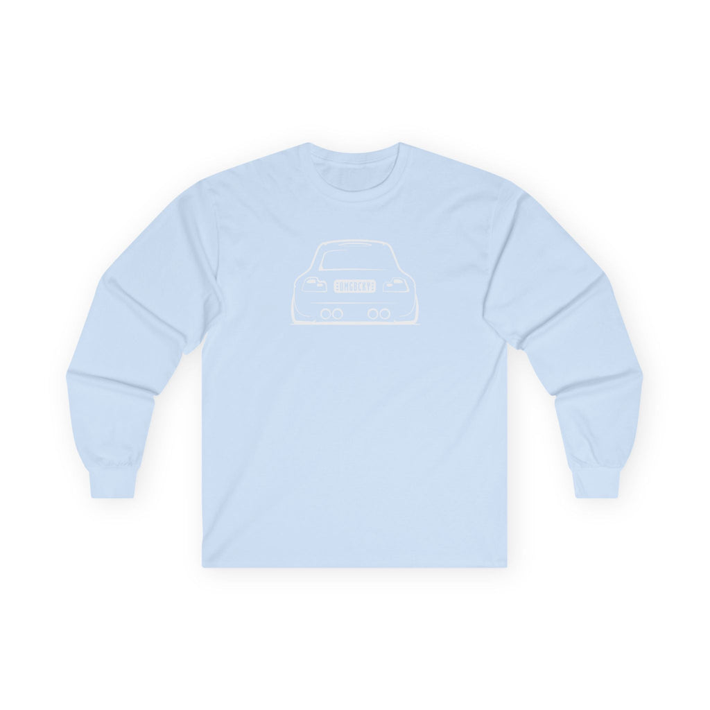 OMGBCKY White Coupe Silhouette Long Sleeve Tee - Unisex Gildan Classic Ultra Cotton Long Sleeve T-Shirt