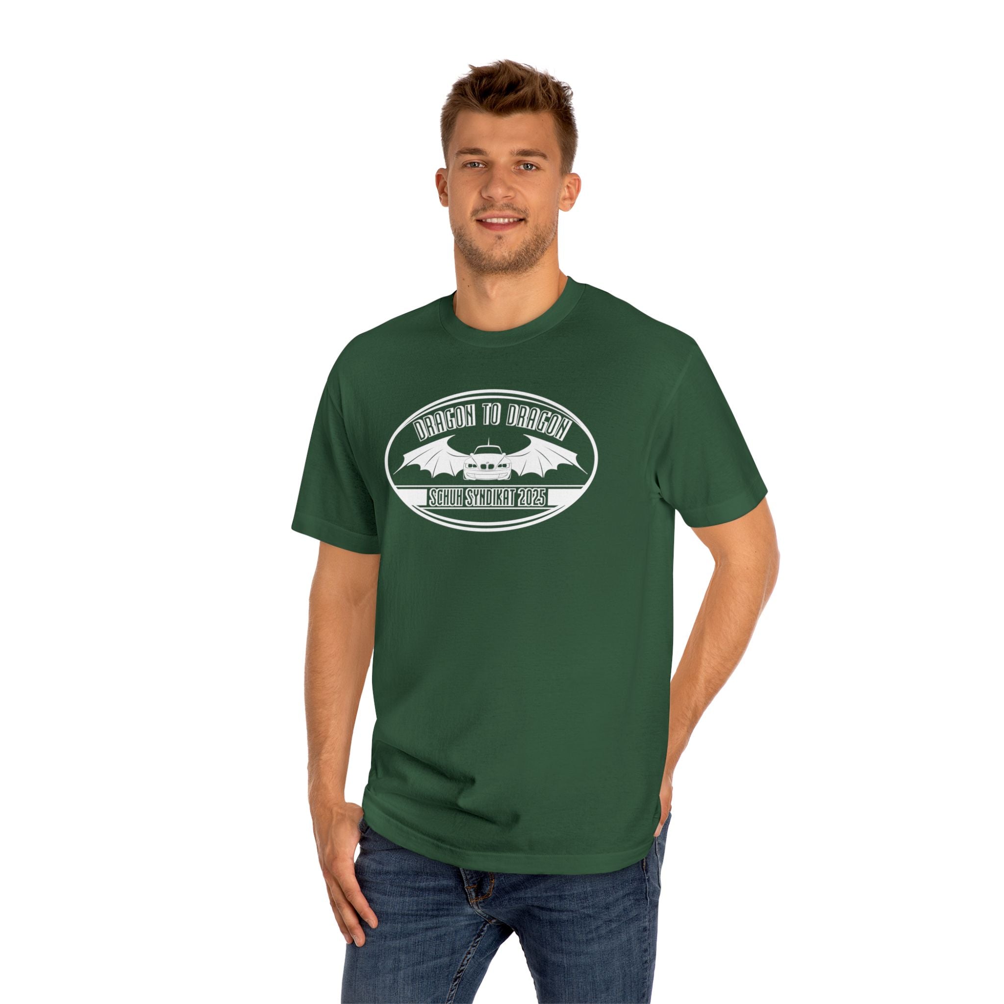 Schuh Syndikat Dragon to Dragon 2025 Tee - Unisex American Apparel Classic T-Shirt
