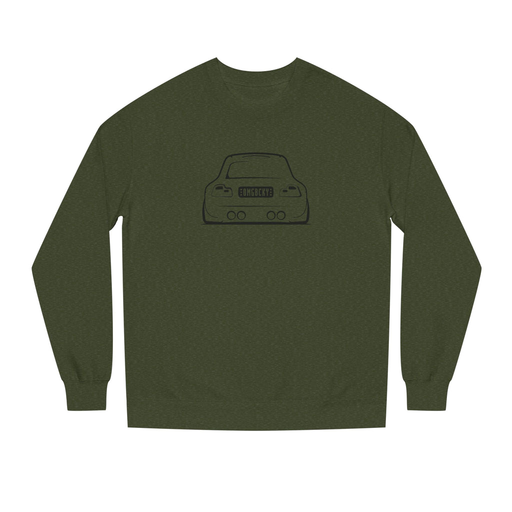 OMGBCKY Black Coupe Silhouette Sweatshirt - Unisex Independent Trading Company Crew Neck Fleece Sweatshirt