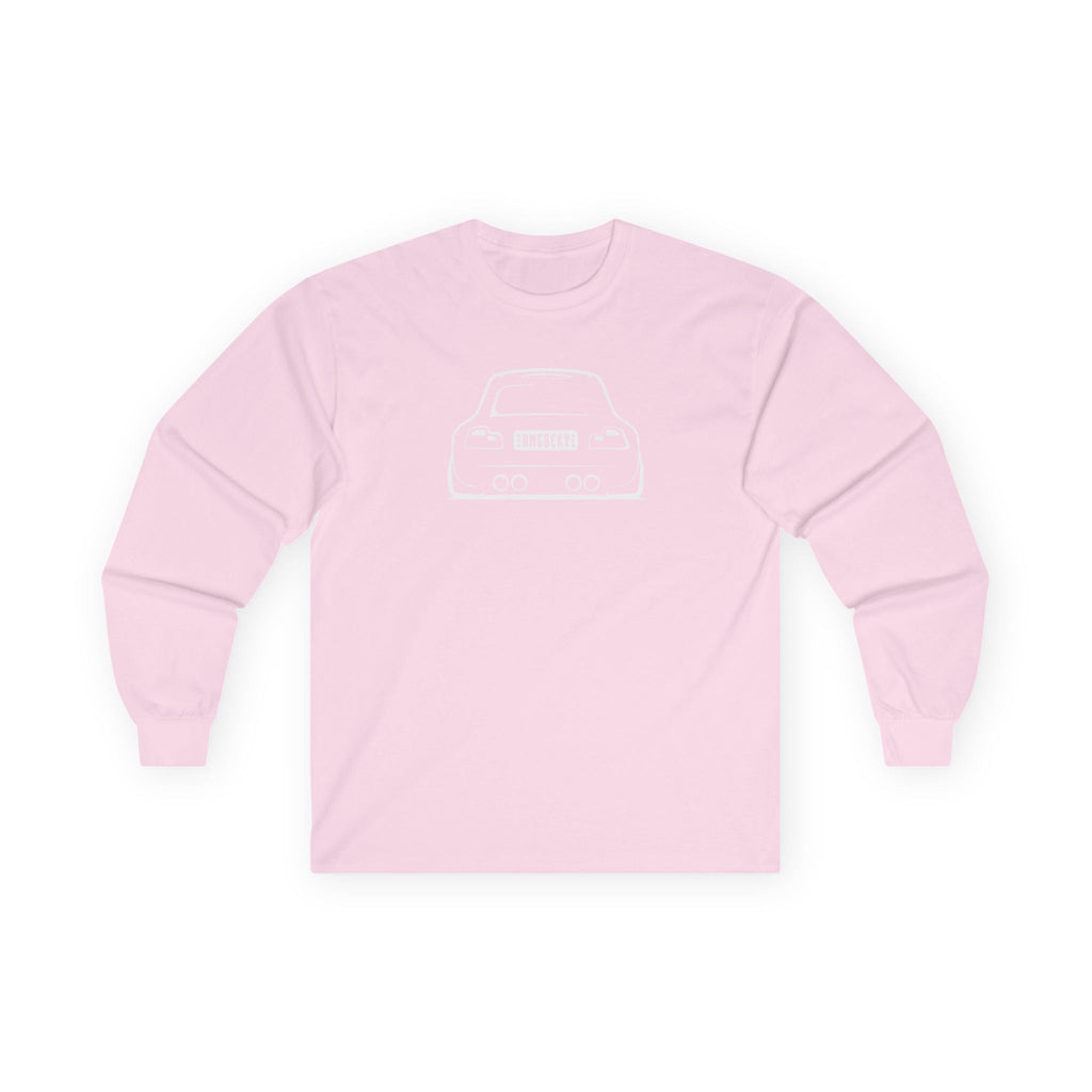 OMGBCKY White Coupe Silhouette Long Sleeve Tee - Unisex Gildan Classic Ultra Cotton Long Sleeve T-Shirt