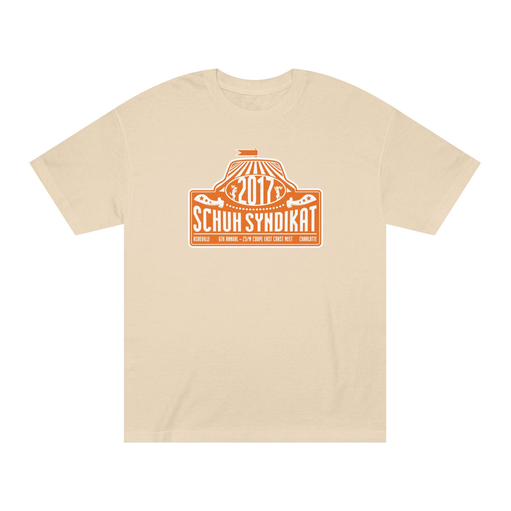 Schuh Syndikat "Rally Plate" Tee - Unisex American Apparel Classic T-Shirt