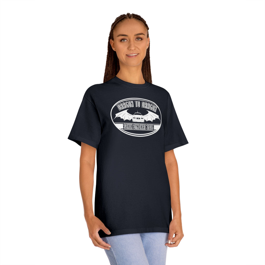 Schuh Syndikat Dragon to Dragon 2025 Tee - Unisex American Apparel Classic T-Shirt