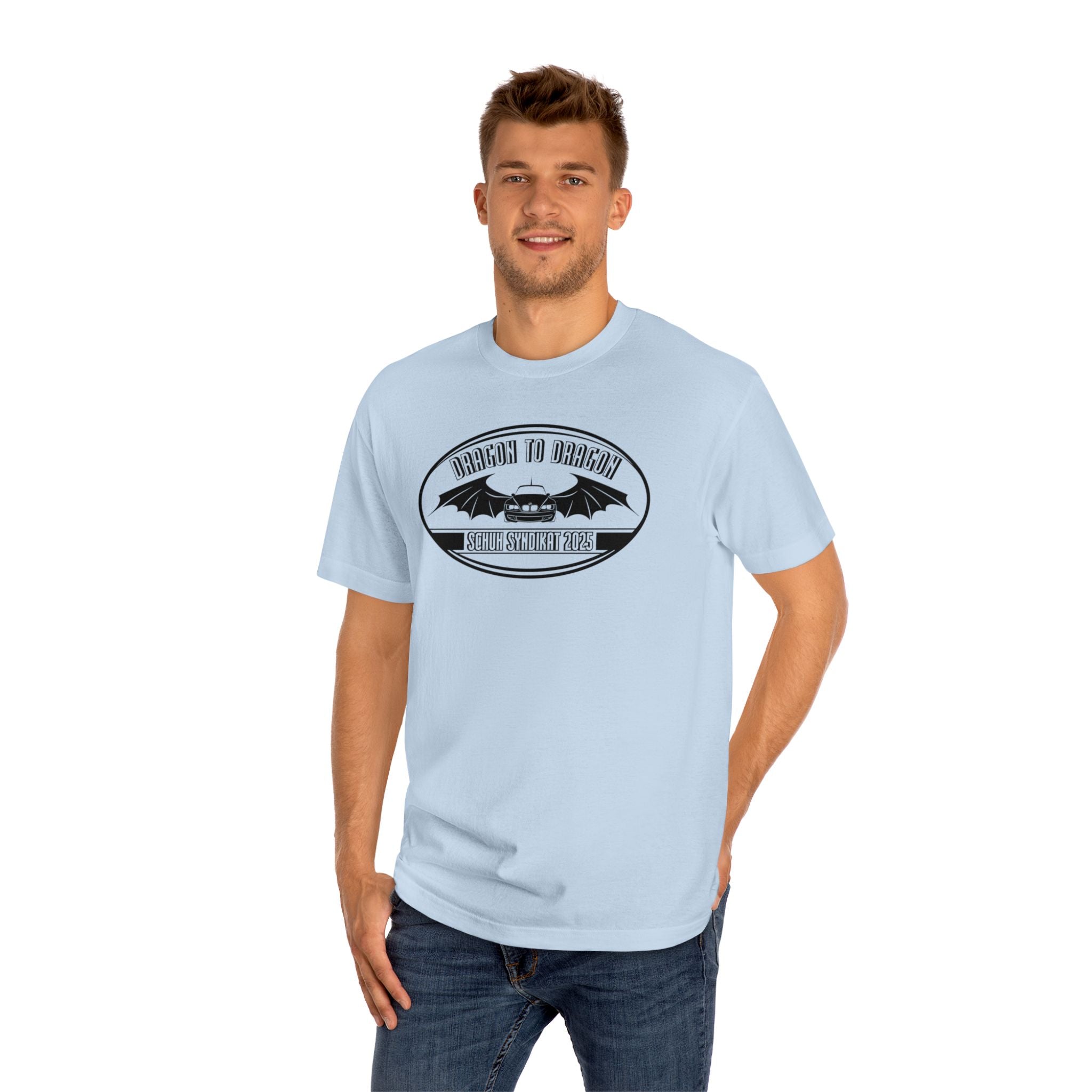 Schuh Syndikat Dragon to Dragon 2025 Light Color Tee - Unisex American Apparel Classic T-Shirt
