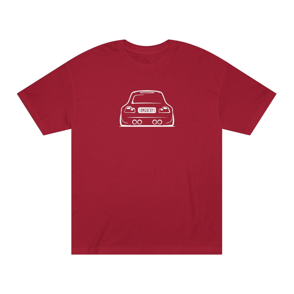 OMGBCKY White Coupe Silhouette Tee - Unisex American Apparel Classic T-Shirt