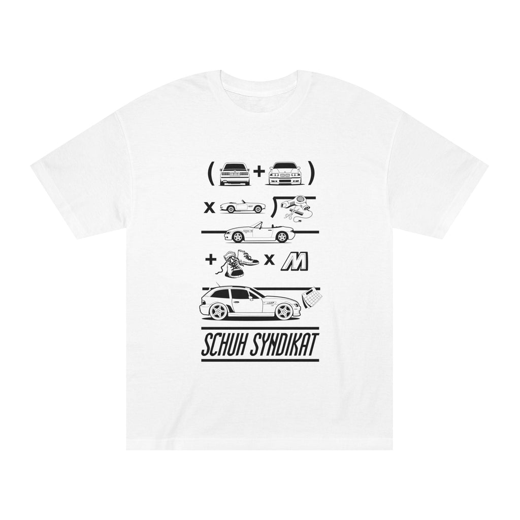 Schuh Syndikat, Clownshoe Math Tee - Unisex American Apparel Classic T-Shirt