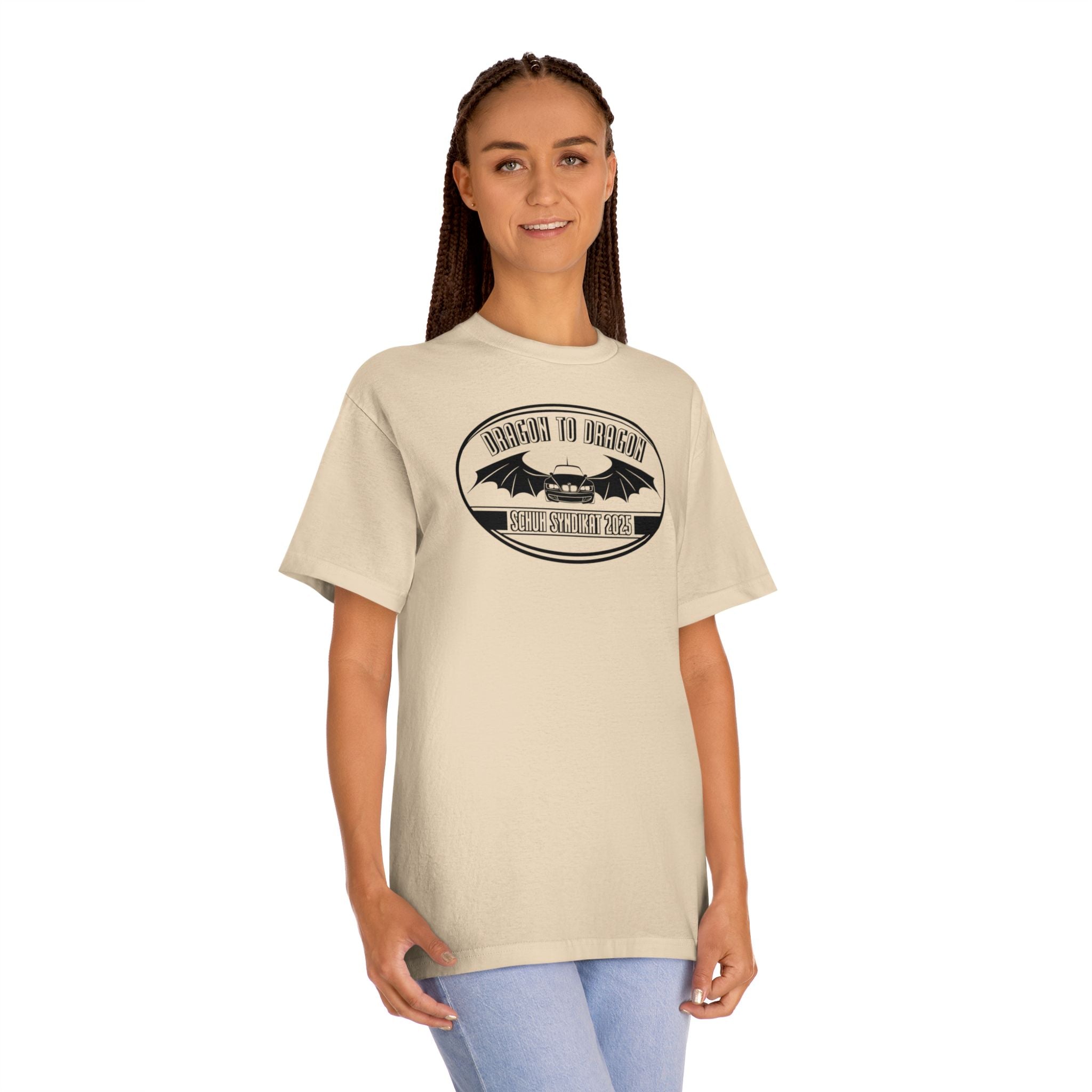 Schuh Syndikat Dragon to Dragon 2025 Light Color Tee - Unisex American Apparel Classic T-Shirt
