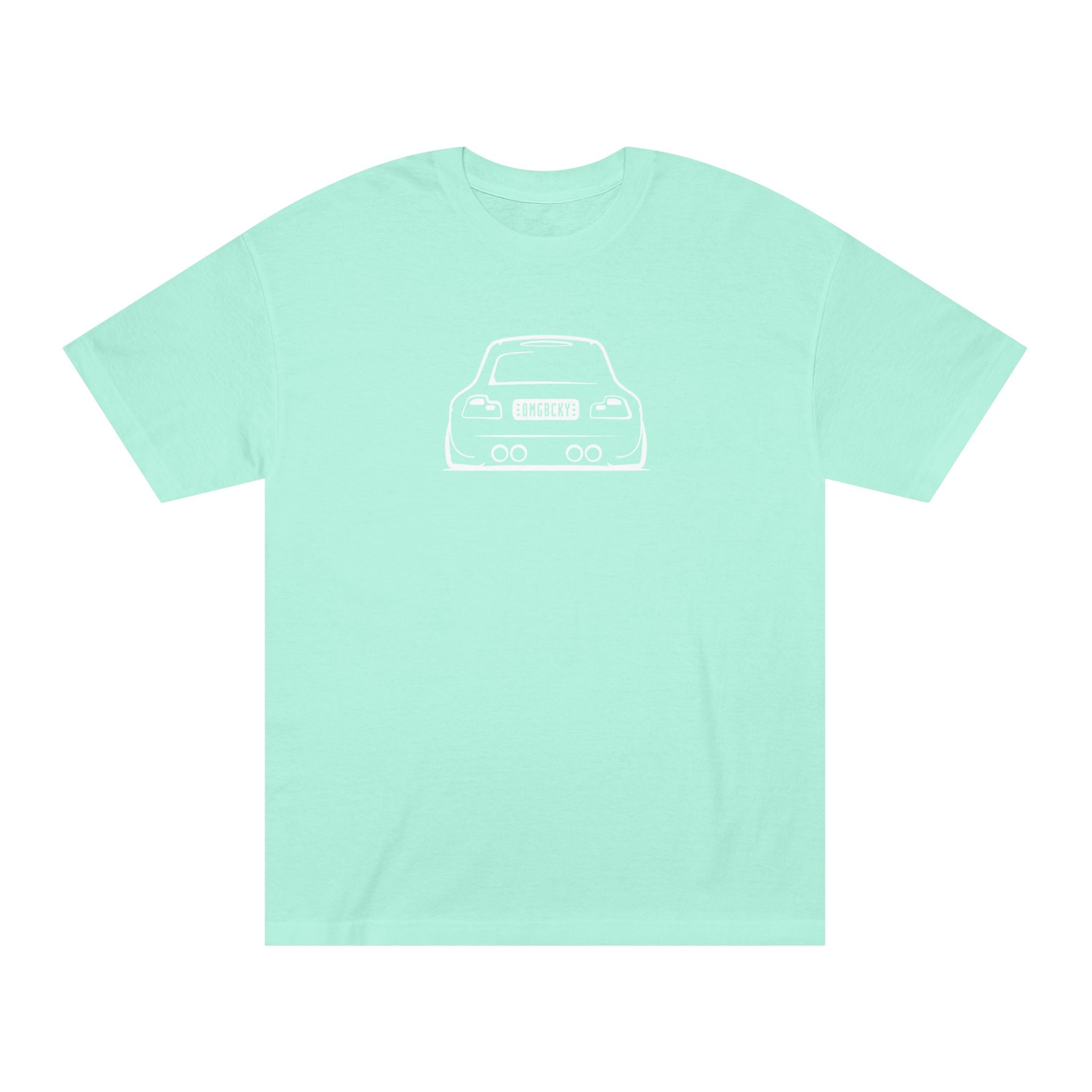 OMGBCKY White Coupe Silhouette Tee - Unisex American Apparel Classic T-Shirt