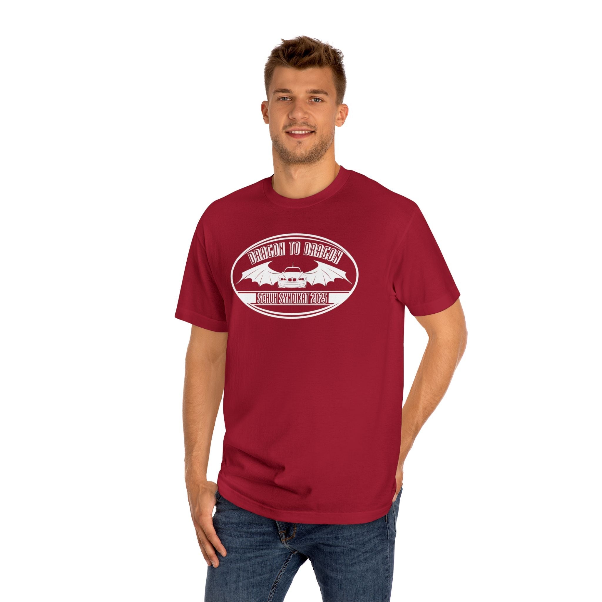 Schuh Syndikat Dragon to Dragon 2025 Tee - Unisex American Apparel Classic T-Shirt