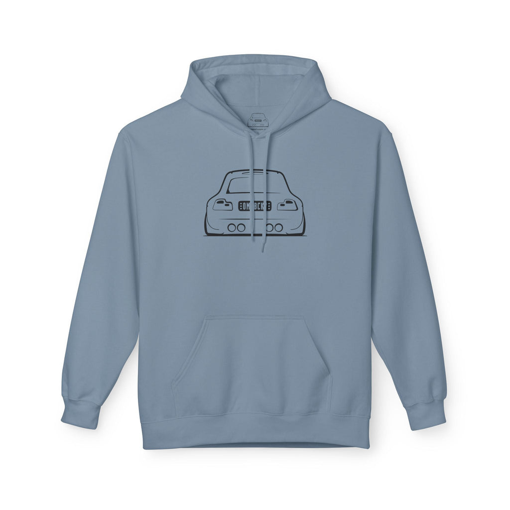 OMGBCKY Black Coupe Silhouette Hoodie - Unisex Gildan Classic Softstyle Fleece Drawstring Hoodie