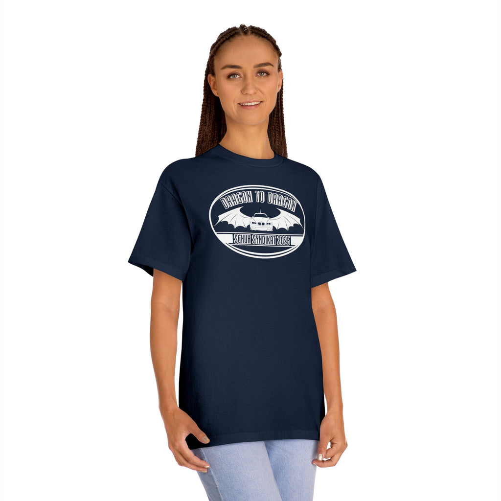 Schuh Syndikat Dragon to Dragon 2025 Tee - Unisex American Apparel Classic T-Shirt