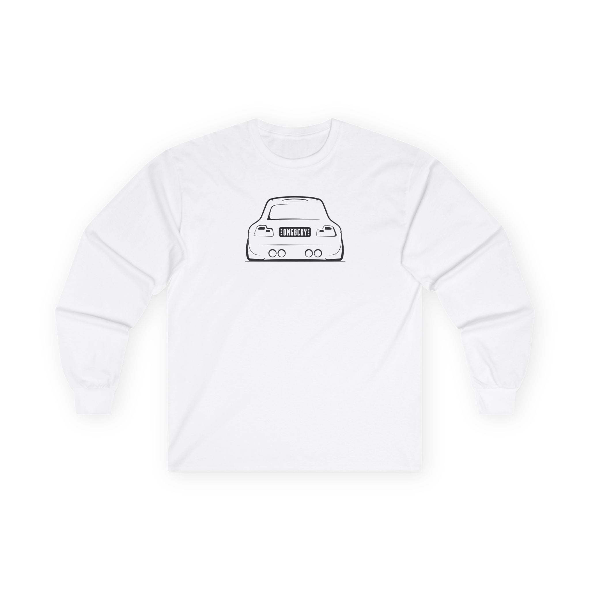 OMGBCKY Black Coupe Silhouette Long Sleeve Tee - Unisex Gildan Classic Ultra Cotton Long Sleeve T-Shirt