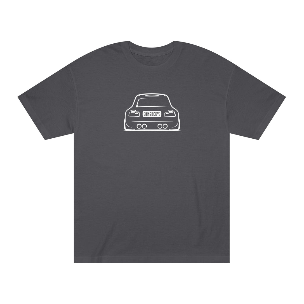 OMGBCKY White Coupe Silhouette Tee - Unisex American Apparel Classic T-Shirt