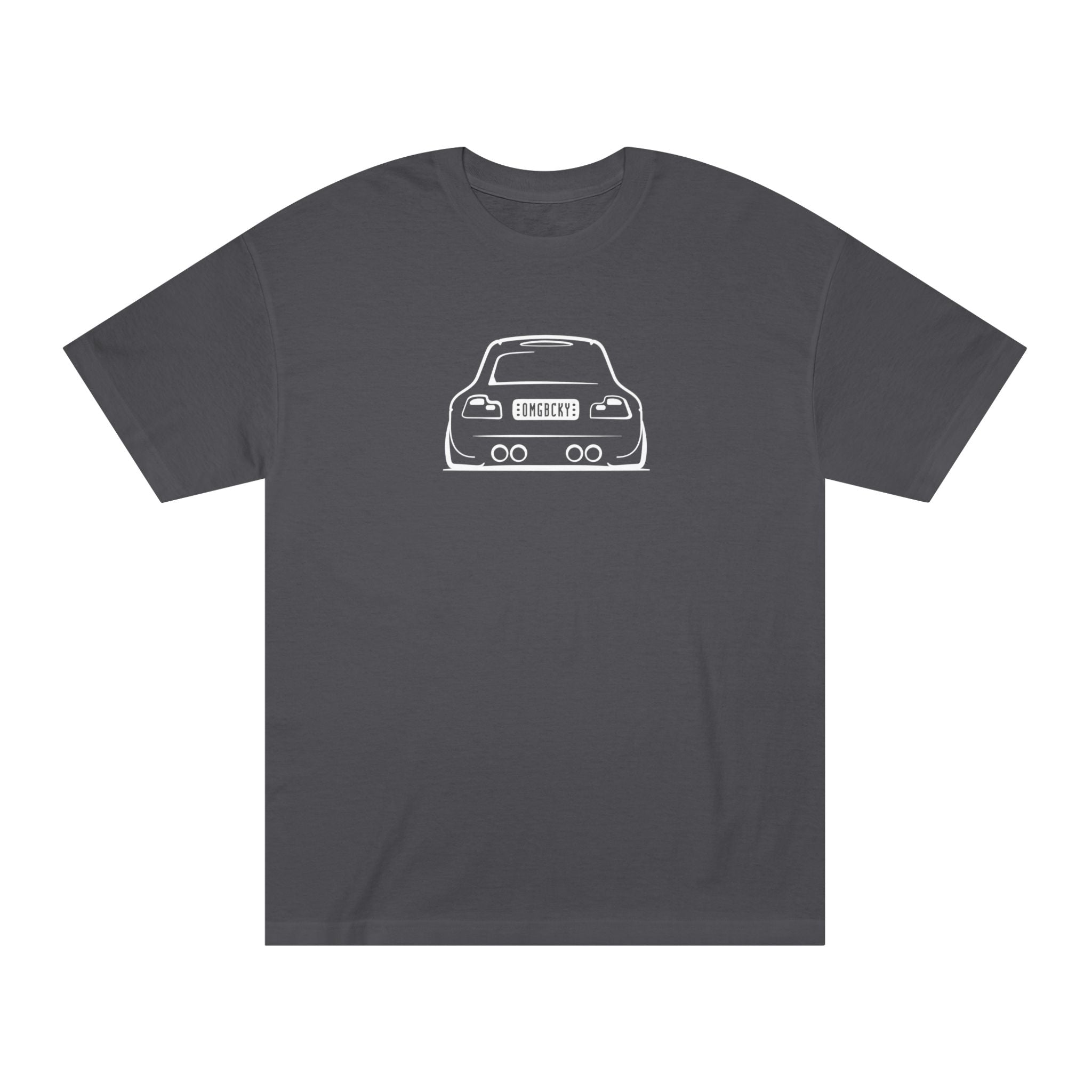 OMGBCKY White Coupe Silhouette Tee - Unisex American Apparel Classic T-Shirt