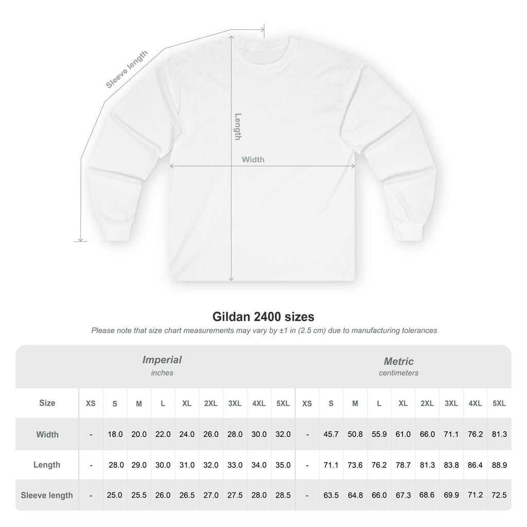 OMGBCKY Black Coupe Silhouette Long Sleeve Tee - Unisex Gildan Classic Ultra Cotton Long Sleeve T-Shirt