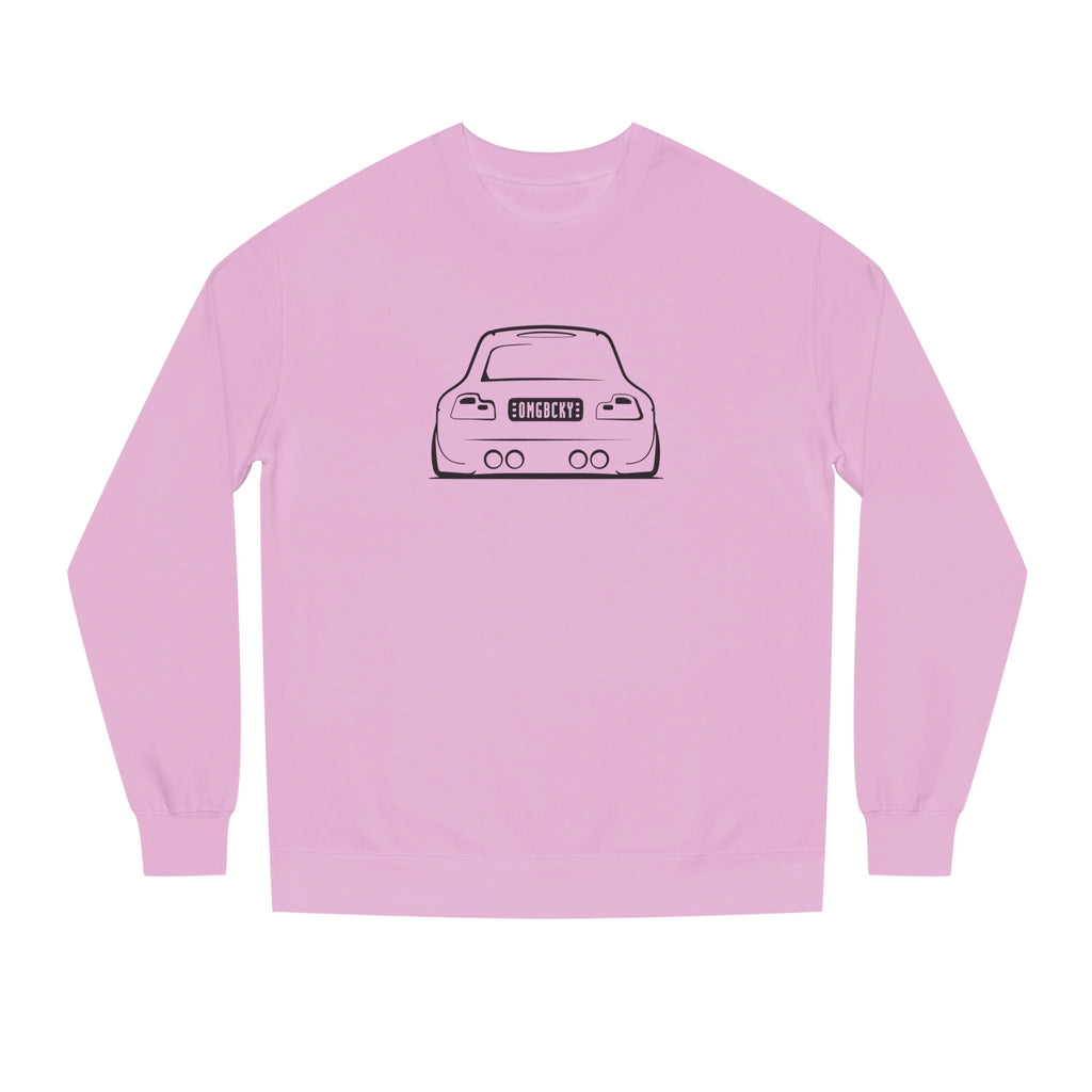 OMGBCKY Black Coupe Silhouette Sweatshirt - Unisex Independent Trading Company Crew Neck Fleece Sweatshirt