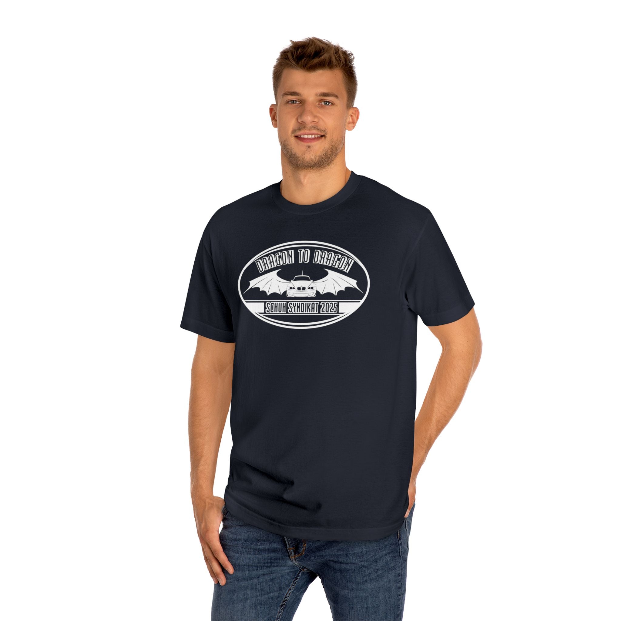 Schuh Syndikat Dragon to Dragon 2025 Tee - Unisex American Apparel Classic T-Shirt