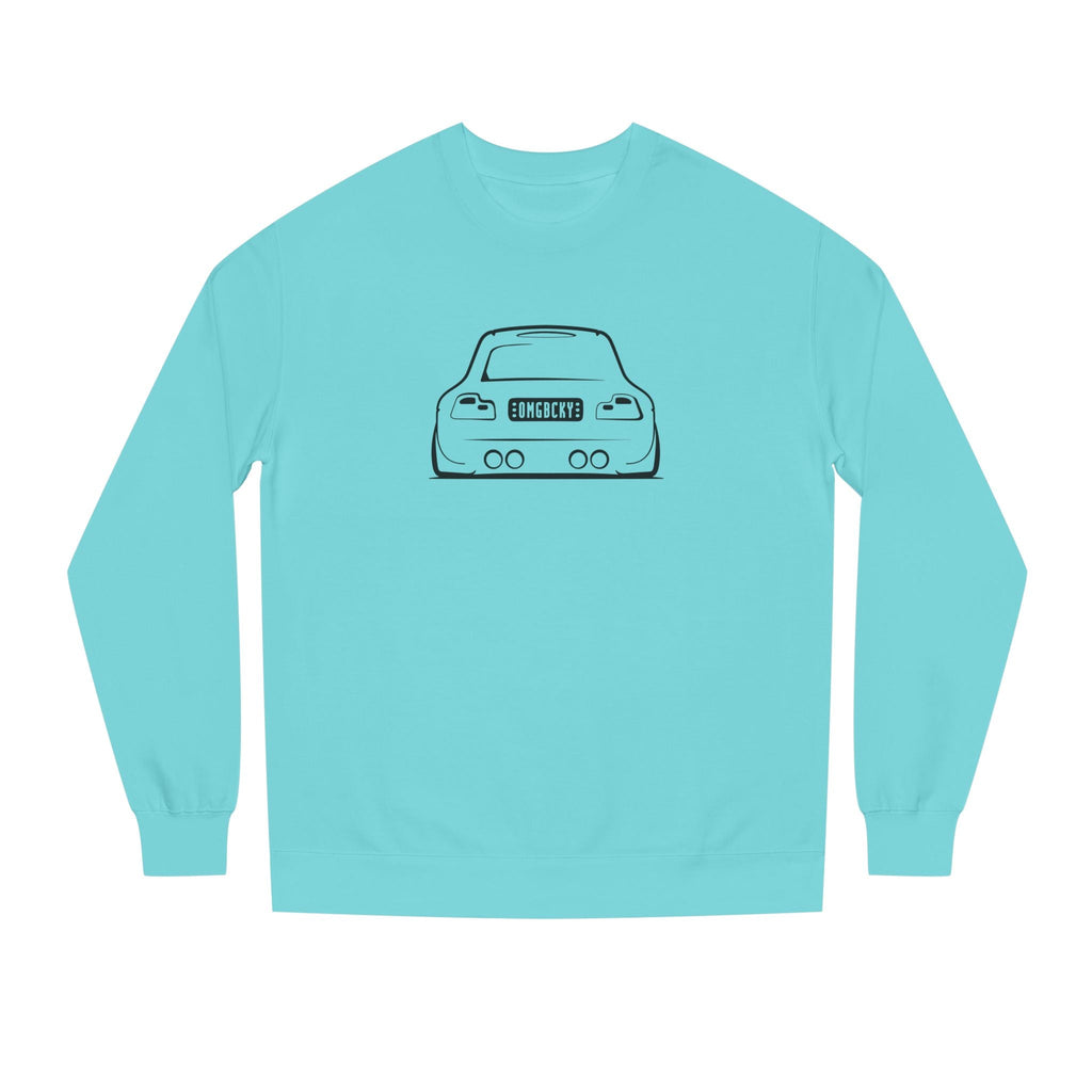 OMGBCKY Black Coupe Silhouette Sweatshirt - Unisex Independent Trading Company Crew Neck Fleece Sweatshirt