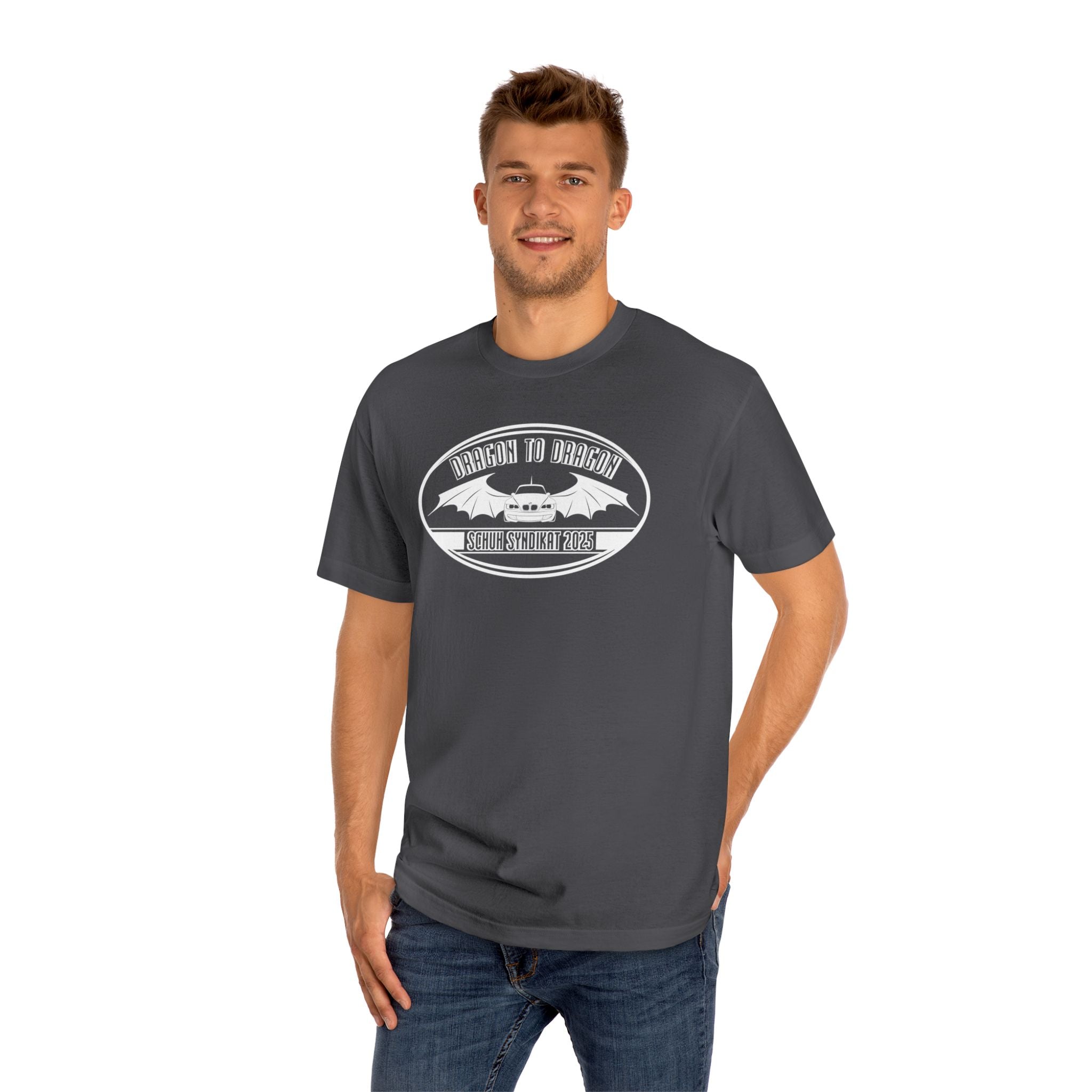 Schuh Syndikat Dragon to Dragon 2025 Tee - Unisex American Apparel Classic T-Shirt