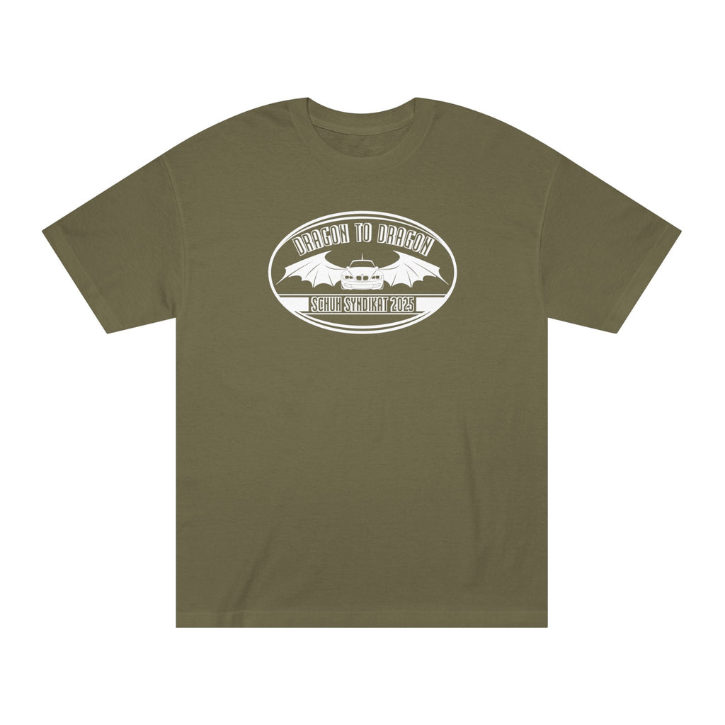 Schuh Syndikat Dragon to Dragon 2025 Tee - Unisex American Apparel Classic T-Shirt