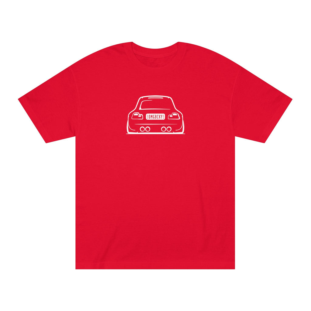 OMGBCKY White Coupe Silhouette Tee - Unisex American Apparel Classic T-Shirt