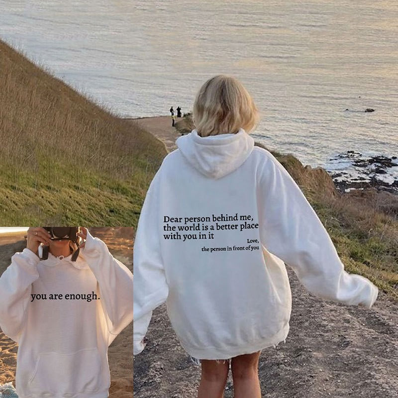 ''Dear Person Behind Me'' Plush Hoodie